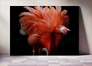 Πίνακας, Vibrant Flamingo Display Ζωντανή οθόνη Flamingo