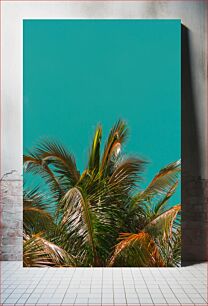 Πίνακας, Vibrant Palm Trees Against Blue Sky Ζωντανοί φοίνικες ενάντια στο γαλάζιο του ουρανού