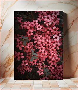 Πίνακας, Vibrant Pink Flowers Ζωντανά ροζ λουλούδια