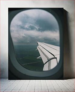 Πίνακας, View from Airplane Window Θέα από το παράθυρο αεροπλάνου