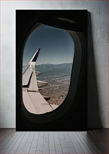 Πίνακας, View from Airplane Window Θέα από το παράθυρο αεροπλάνου