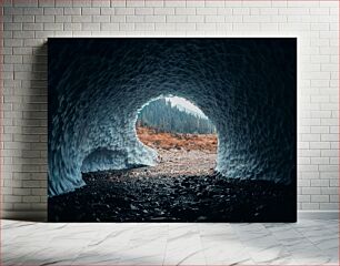 Πίνακας, View from Inside an Ice Cave Θέα από το εσωτερικό μιας σπηλιάς πάγου