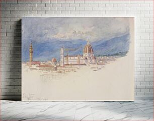 Πίνακας, View from S. Miniato, Florence, George Elbert Burr
