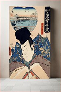 Πίνακας, View from the Upper Floor of the Aoyagi Restaurant: Ono no Michikaze by Utagawa Kunisada and Utagawa Hiroshige