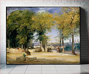Πίνακας, View near Rouen by Richard Parkes Bonington