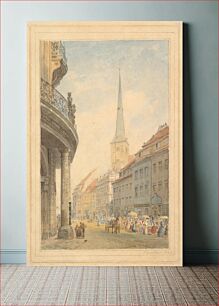 Πίνακας, View of Berlin with the Ephraim Palais at Left by Eduard Gaertner