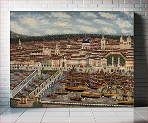 Πίνακας, View of Bordeaux by Jean Baptiste Guiraud