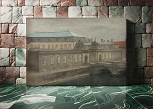 Πίνακας, View of Christiansborg Palace. by Vilhelm Hammershøi