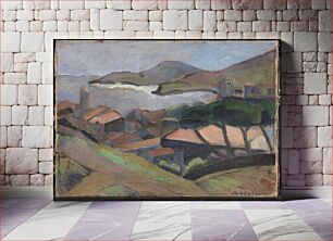 Πίνακας, View of Collioure by Astrid Holm