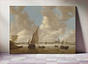 Πίνακας, View of Dordrecht from the North (early 1650s) by Jan van Goyen