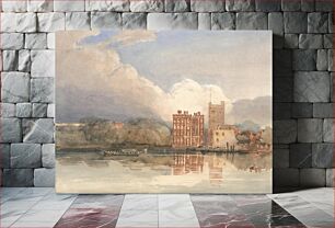 Πίνακας, View of Lambeth Palace on Thames by David Cox