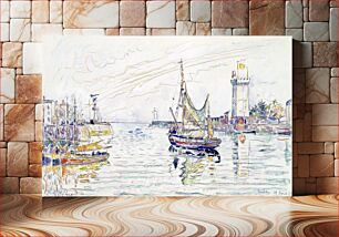 Πίνακας, View of Les Sables d'Olonne (1929) by Paul Signac