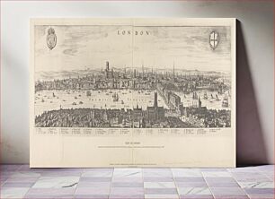 Πίνακας, View of London. From Neuwe Archontologia Cosmica . . . 1638