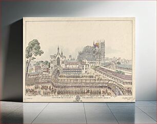 Πίνακας, View of Palace Yard on the day of the Coronation of His Majesty George IV