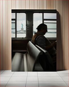 Πίνακας, View of Statue of Liberty from Ferry Άποψη του αγάλματος της ελευθερίας από το πορθμείο