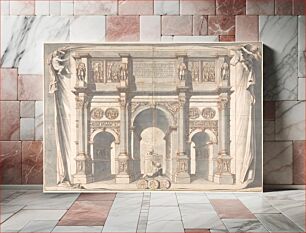 Πίνακας, View of the Arch of Constantine by Jan Goeree