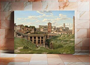 Πίνακας, View of the Cloaca Maxima, Rome (1814) by Christoffer Wilhelm Eckersberg