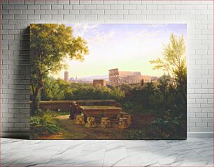 Πίνακας, View of the Colosseum from the Orti Farnesiani
