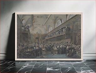 Πίνακας, View of the Interior of the House of Lords, During the Important Investigation in 1820