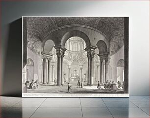 Πίνακας, View of the interior of the Tomb of Saint Costanza, built by Constantine the Great, and erroneously called the Temple of Bacchus, now the Church of Saint Costaza