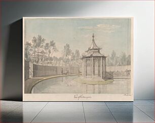 Πίνακας, View of the Menagerie at Kew by Sir William Chambers