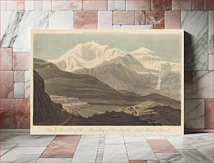 Πίνακας, View of the Site of the Monastery of the Simplon, & of Mount Rosa