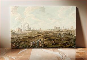 Πίνακας, View of the Taj Mahal