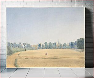 Πίνακας, View of University Park looking towards New College, Oxford