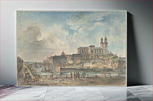 Πίνακας, View of Uppsala cathedral from the North