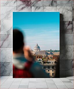 Πίνακας, View of Vatican City Άποψη της πόλης του Βατικανού