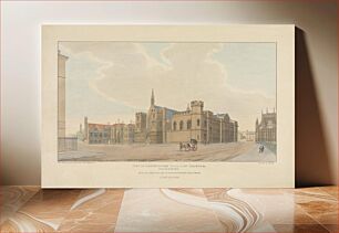 Πίνακας, View of Westminster Hall, Law Courts and from the North-West