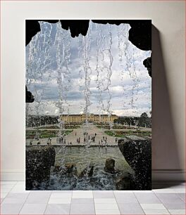 Πίνακας, View Through a Waterfall Θέα μέσα από έναν καταρράκτη