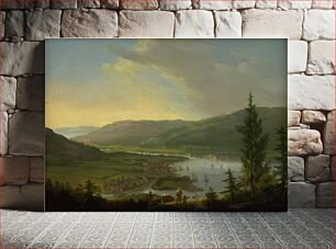 Πίνακας, View towards Drammen, Norway by C. A. Lorentzen