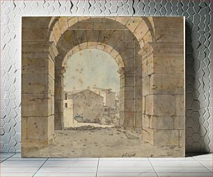 Πίνακας, View towards the North through one of the Arches of the Second Storey of the Colosseum in Rome by C.W. Eckersberg