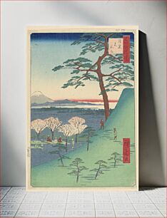 Πίνακας, Viewing of Cherry Blossoms by Ando Hiroshige, Japanese, 1797–1858