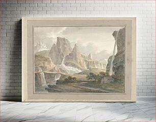 Πίνακας, Views in England, Scotland and Wales: Le Grand Theatre des Alps and Glaciers