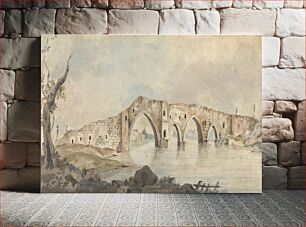 Πίνακας, Views in the Levant: Ruined Bridge with Four Pointed Arches Near Rome