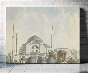 Πίνακας, Views in the Levant: View of the domes and spires of Hagia Sophia, Istanbul