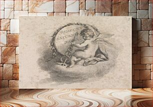 Πίνακας, Vignette; Pulto With Tablet And Hermes's Staff by Francesco Bartolozzi