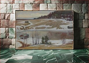 Πίνακας, Viimeinen lumi, 1919, Väinö Hämäläinen