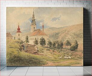 Πίνακας, Village church, Jakob Alt
