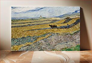 Πίνακας, Vincent van Gogh - Enclosed Field with Ploughman