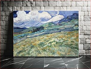 Πίνακας, Vincent van Gogh - Landscape from Saint-Rémy
