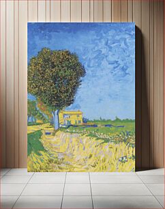 Πίνακας, Vincent van Gogh's Avenue at Arles with houses (1888)