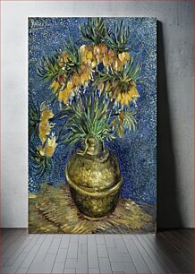 Πίνακας, Vincent van Gogh's Imperial Fritillaries in a Copper Vase (1887) famous still life painting