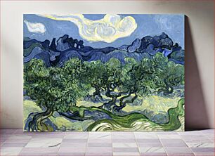 Πίνακας, Vincent van Gogh's Olive Trees with the Alpilles in the Background (1889)