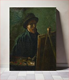 Πίνακας, Vincent van Gogh's Self-Portrait with Dark Felt Hat at the Easel (1886)