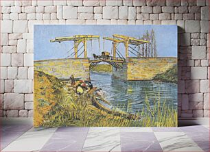 Πίνακας, Vincent van Gogh's The Langlois Bridge at Arles with Women Washing (1888)