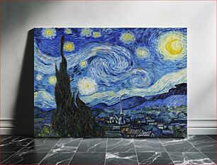 Πίνακας, Vincent Van Gogh's The Starry Night (1889). Famous painting, original from Wikimedia Commons