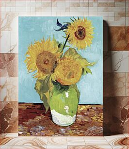 Πίνακας, Vincent van Gogh's Vase with Three Sunflowers (1888)